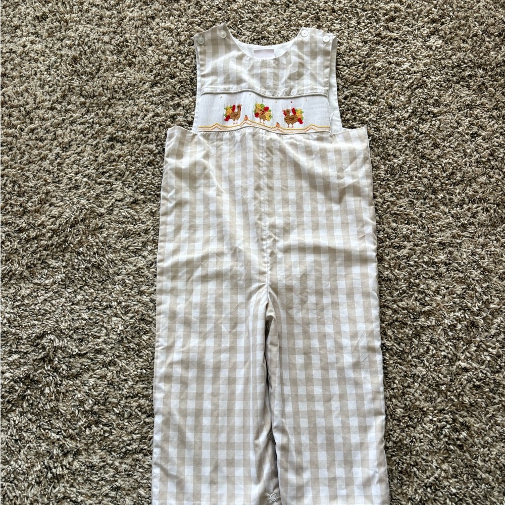 Stitchy Fish Thanksgiving Smocked Jon Jon